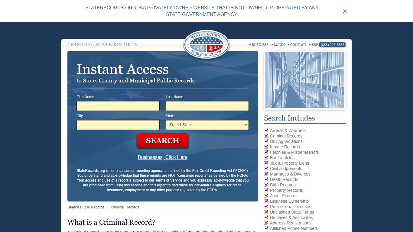 Access State Records Online - StateRecords.org